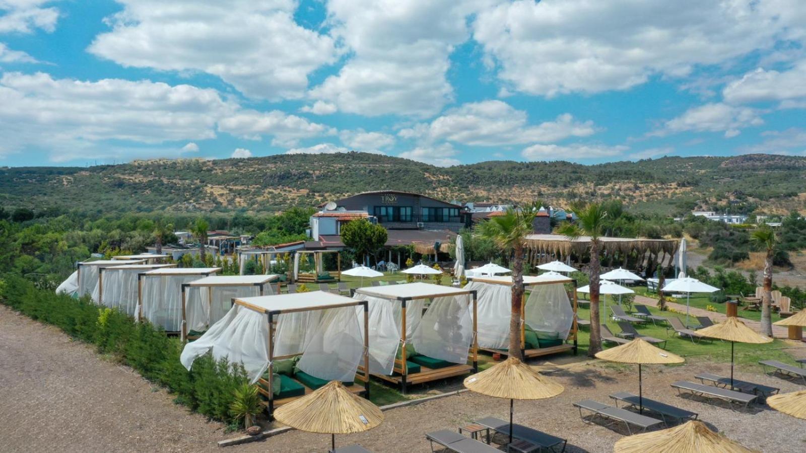 Assos Troy Beach Hotel Bagian luar foto