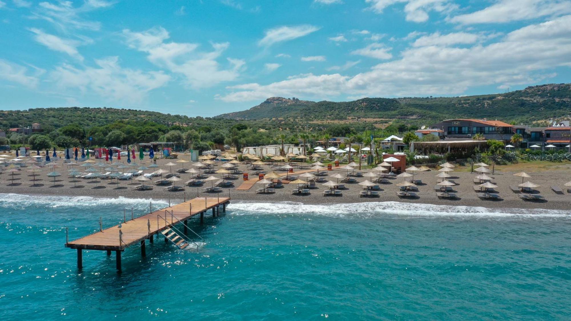 Assos Troy Beach Hotel Bagian luar foto