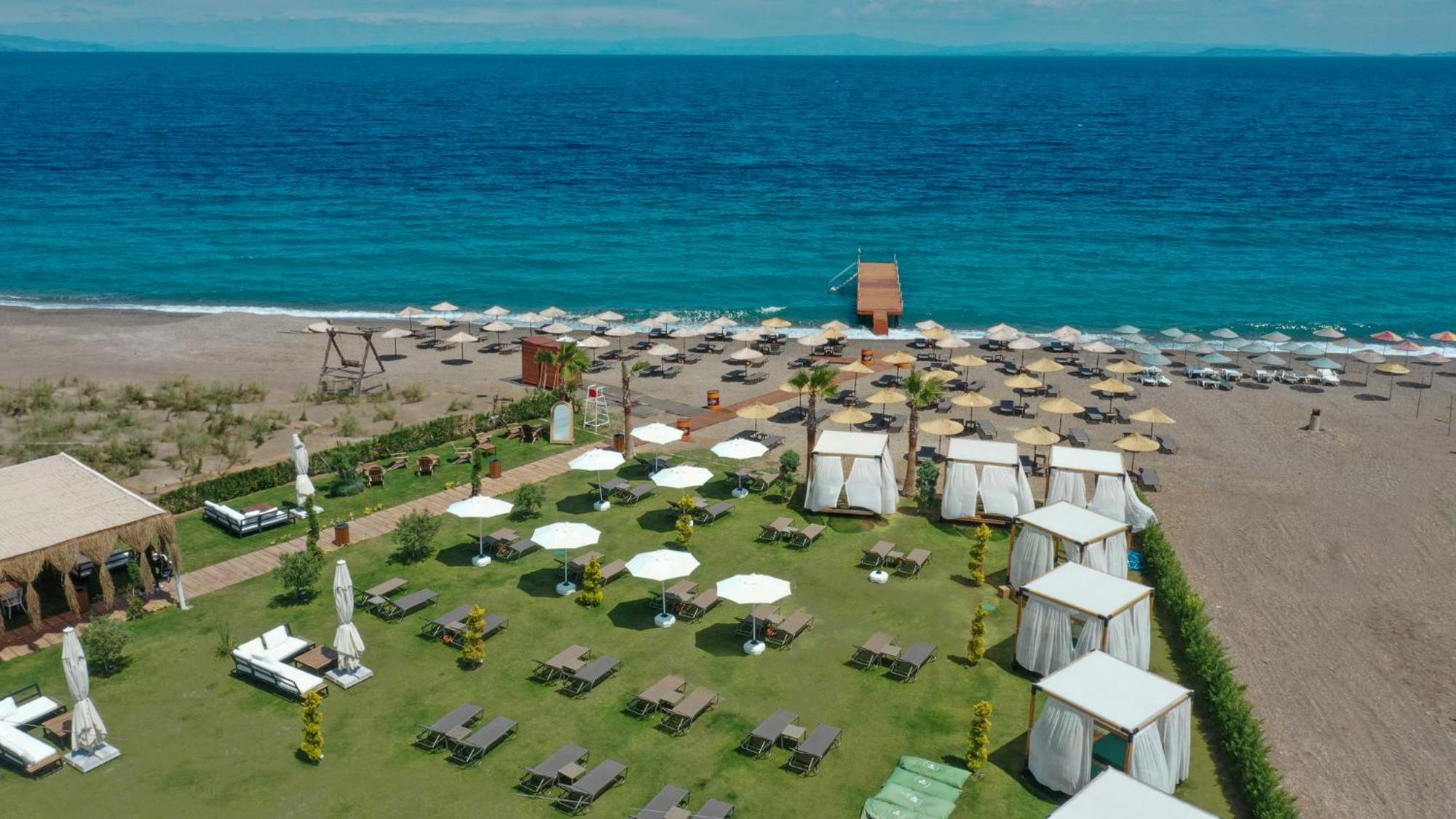 Assos Troy Beach Hotel Bagian luar foto