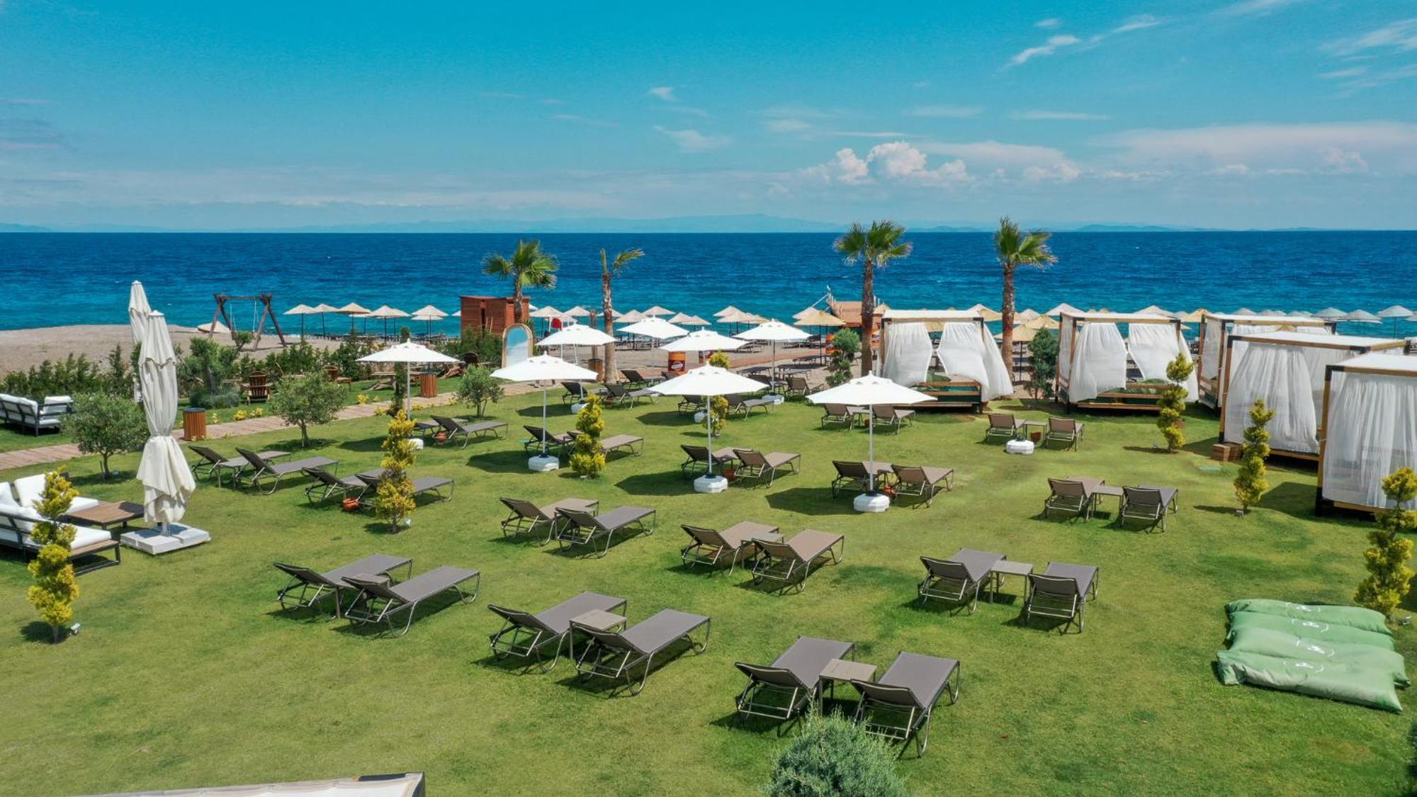 Assos Troy Beach Hotel Bagian luar foto